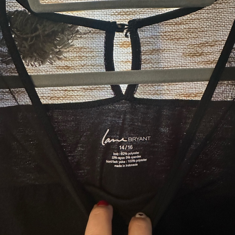 Lane Bryant Women’s Tank - Black - 14/16 - Picture 3 of 5
